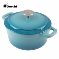 Cast Iron Enamel Coated Dome Casserole, Blue